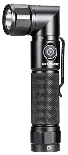 KRAFTWERK Taschenlampe LED Aufladbar | Werkstattlampe mit 90° schwenkbarem Kopf | Arbeitsleuchte magnetisch & wasserdicht IP65 | KRAFTWERK LED Arbeitsleuchte Art. Nr. 701.001.009 von KRAFTWERK