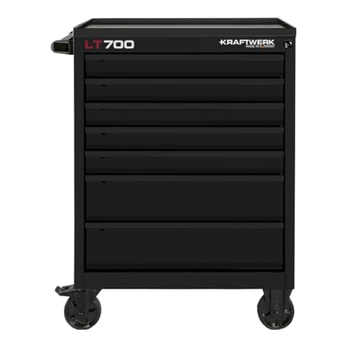 KRAFTWERK Werkstattwagen LT 700 «Black LINE» mit 7 Schubladen von KRAFTWERK
