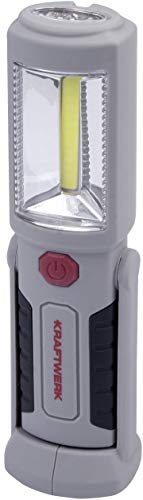 Kraftwerk 32069 COB Akku-Handlampe 2W+3 LED, Grau/Schwarz von KRAFTWERK