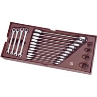 Kraftwerk Doppel-Ratschen-Ringgabelschlüssel-Satz in CLICKRAFT-Schale COMPLETO, 15-tlg. Kraftwerk Doppel-Ratschen-Ringgabelschlüssel-Satz in CLICKRAFT-Schale COMPLETO, 15-tlg. von KRAFTWERK