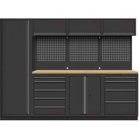 Kraftwerk MOBILIO BLACK FRIDAY EDITION 4er Kombi mit Lochwand 1-Türig, Buche Multiplex von KRAFTWERK