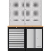 Kraftwerk Mobilio 2er Kombi Lochwand, Buche Mulipl., 9 Schubladen Kraftwerk Mobilio 2er Kombi Lochwand, Buche Mulipl., 9 Schubladen von KRAFTWERK