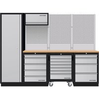 Kraftwerk - mobilio 4er Komplett-Kombi mit Lochwand, Buche Multiplex Kraftwerk - mobilio 4er Komplett-Kombi mit Lochwand, Buche Multiplex von KRAFTWERK