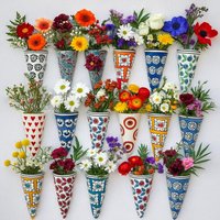 Handbemalter Keramik Wand Übertopf, Wandvase, Handgemachter Home Decor, Dekor von KRAFTbyINDIA