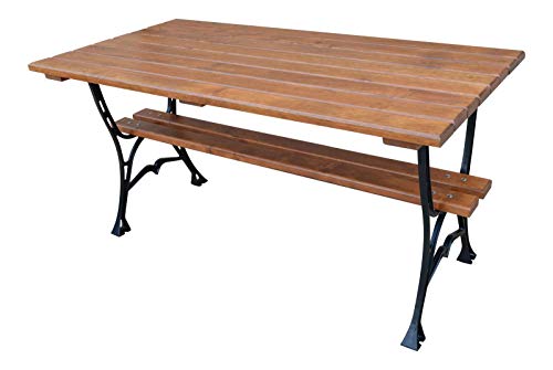 Krakwood Rectangular Wooden Garden Table Nur getroffen von Krakwood