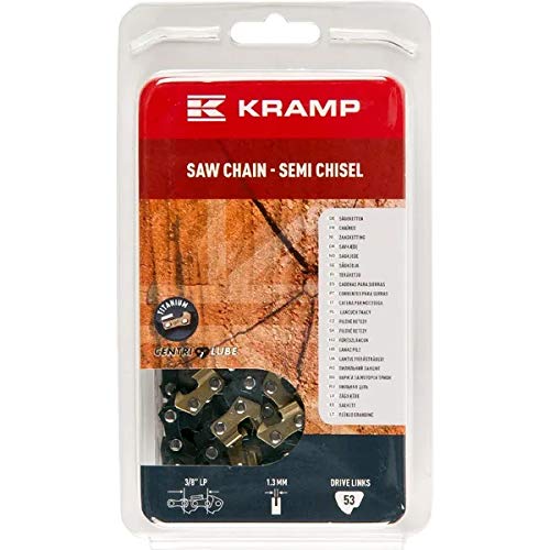 Sägekette 3/8" 1,3mm 53 DL Halbmeißel mit Titanium Kramp von KRAMP