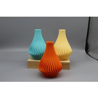 Vase. 3D-Gedruckte Vase Für Trockenblumen. Pla Eco Material. 6 "Höhe. Home Decor.getrocknete Blumen von KRANKAR3D