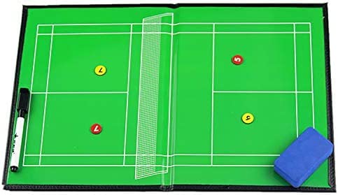 KRASS Boards Magnetic Badminton Tactic Coaching Dry Erase Coaches Klemmbrett Mit Magneten, Dry Erase Marker, Radiergummi,EIN,Collector88 von KRASS