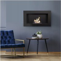 Kratki - Bio Ethanol Kamin golf schwarz Wandkamn Deko Bioethanol Wand Design Nein von KRATKI