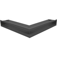 Eck-Lüftungsgitter LUFT 56x56x9 Graphite von KRATKI