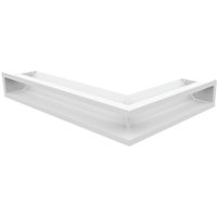 Eck-Lüftungsgitter LUFT links 60x40x9 weiß Slim von KRATKI
