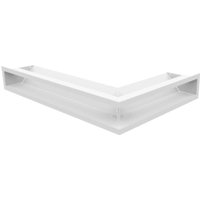 Eck-Lüftungsgitter LUFT links 60x40x9 weiß von KRATKI