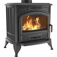 Gußeisen Kaminofen KRATKI K6 Automatikregulierung Ø 150 8 kW mit Pyrolyse von KRATKI