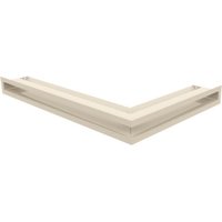 Kamin Luftgitter Warmluftgitter Luftleiste Eck 4 Farben 600x400x60 mm Links Gitter Cream von KRATKI