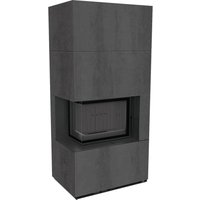 Kaminbausatz KRATKI FLOKI BOX links 8 kW Ø 160 Quarzsinter NATURALI PIETRA DI SAVOIA ANTRANCITE BOCCIARDATA schwarz Verkleidung Kaminbausatz KRATKI FLOKI BOX links 8 kW Ø 160 Quarzsinter NATURALI PIETRA DI SAVOIA ANTRANCITE BOCCIARDATA schwarz Verkleidung von KRATKI