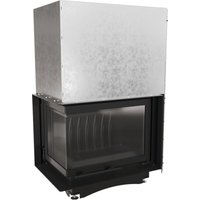 Kamineinsatz Gusseisen KRATKI MAJA links 8 kW Ø 200 mit Schiebetür von KRATKI