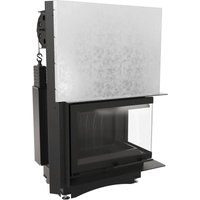 Kamineinsatz Gusseisen KRATKI MAJA rechts 8 kW Ø 200 mit Schiebetür von KRATKI