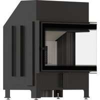Kamineinsatz KRATKI ZIBI ECO 9,9 kW Ø 180 Eck rechts, selbstschließende Tür von KRATKI