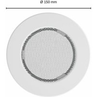 Kratki Lüftungsgitter rund Warmluftgitter Kaltluftgitter Durchmesser 150 mm weiß von KRATKI