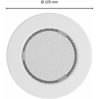 Lüftungsgitter rund Warmluftgitter Kaltluftgitter Durchmesser 125 mm weiß - Kratki von KRATKI