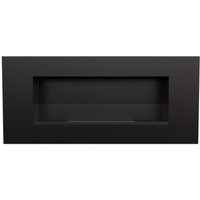 Wandkamin Bioethanol DELTA 2 TÜV schwarz mit Verglasung von KRATKI