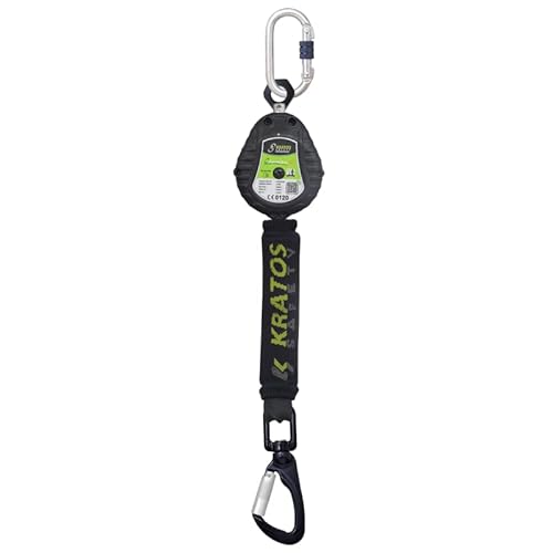 Kratos Safety Olympe-S2 Gurtband, Höhensicherungsgerät, Bandfalldämpfer und integriertem Bremssystem, Fallfaktor 2, Länge 2 m, EN360, PSA Kratos Safety Olympe-S2 Gurtband, Höhensicherungsgerät, Bandfalldämpfer und integriertem Bremssystem, Fallfaktor 2, Länge 2 m, EN360, PSA von Kratos