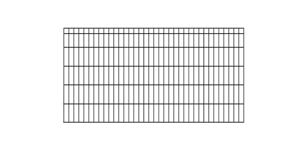 KRAUS Doppelstabmattenzaun Dino-Pro DS-60x40, (Set), anthrazit, 100 cm hoch, 15 Elemente für 30 m, 16 Pfosten von KRAUS