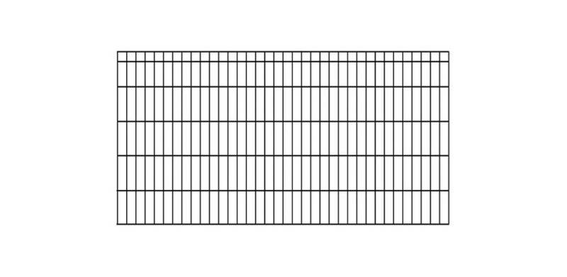 KRAUS Doppelstabmattenzaun Dino-Pro DS-60x40, (Set), anthrazit, 100 cm hoch, 15 Elemente für 30 m, 16 Pfosten von KRAUS