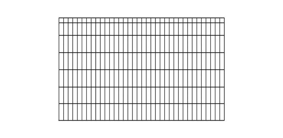 KRAUS Doppelstabmattenzaun Dino-Pro DS-60x40, (Set), anthrazit, 120 cm hoch, 15 Elemente für 30 m, 16 Pfosten von KRAUS