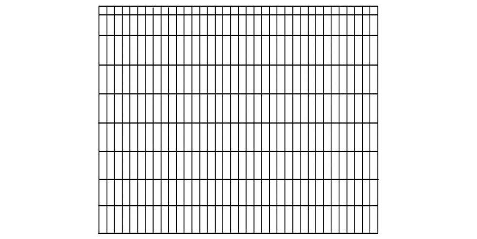 KRAUS Doppelstabmattenzaun Dino-Pro DS-60x40, (Set), anthrazit, 160 cm hoch, 15 Elemente für 30 m, 16 Pfosten von KRAUS