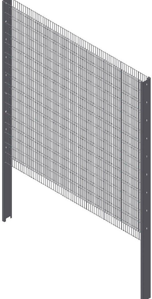 KRAUS Gabionenzaun Gabione-100, (Set), anthrazit, 122,3 cm hoch, 2 Elemente für 1,2 m, 2 Pfosten 184 cm von KRAUS