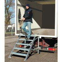 KRAUSE® STABILO Podesttreppe, fahrbar, Stufenbreite 1.000 mm, Standhöhe 1 m von KRAUSE®