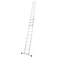 Krause Corda Alu Schiebeleiter Anlegeleiter 2 x 8 Tritte l: 390 cm 2-teilig von KRAUSE SYSTEMS