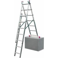 Krause Corda Alu Vielzweckleiter Treppenleiter 3x7 Tritte Leiter Treppenfunktion von KRAUSE SYSTEMS