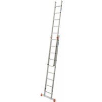 Krause Systems - Krause Monto-Fabilo Alu Schiebeleiter Anlegeleiter 2 x 9 Tritte l 440 cm 2-tlg. von KRAUSE SYSTEMS