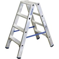 Krause 124722 Aluminium Treppe Arbeitshöhe (max.): 2.45m Silber DIN EN 131 5.5kg von KRAUSE