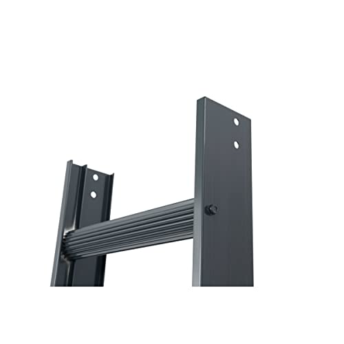 Alu-KaminkehrerLeiter anthrazit 14 Spro. von KRAUSE