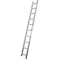 KRAUSE Anlegeleiter CORDA silber 10 Sprossen, H: 280,0 cm von KRAUSE