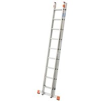 KRAUSE Schiebeleiter MONTO Fabilo alu 18 Sprossen, H: 270,0 cm von KRAUSE