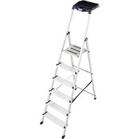 KRAUSE Stehleiter MONTO Secury mit Multi-Grip alu 6 Stufen, H: 210,0 cm von KRAUSE