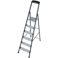 KRAUSE Stehleiter "Securo" Alu eloxiert, 1x6 Stufen, Arbeitshöhe ca. 330 cm KRAUSE Stehleiter "Securo" Alu eloxiert, 1x6 Stufen, Arbeitshöhe ca. 330 cm von KRAUSE