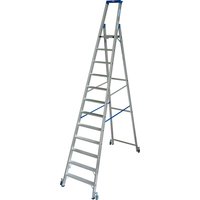 KRAUSE Stufen-Stehleiter »STABILO«, 12 Sprossen, Aluminium - silberfarben KRAUSE Stufen-Stehleiter »STABILO«, 12 Sprossen, Aluminium - silberfarben von KRAUSE