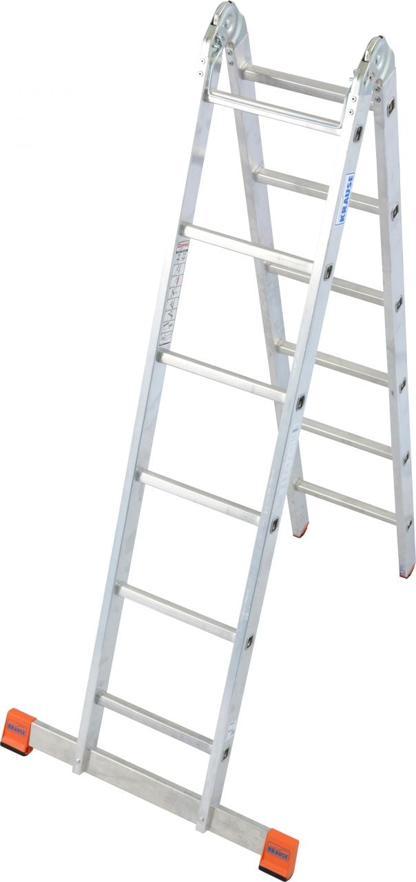 Krause Aluminium-Gelenk-Doppelleiter MONTO TriMatic 4,40 m von KRAUSE