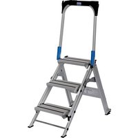 Krause 810304 Aluminium Treppe klappbar Arbeitshöhe (max.): 2.65m Silber 9kg von KRAUSE