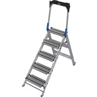 Krause 810328 Aluminium Treppe klappbar Arbeitshöhe (max.): 3m Silber 13.2kg von KRAUSE