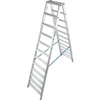 Krause - Aluminium-Doppelleiter stabilo 4,35 m Doppelstufenleiter von KRAUSE