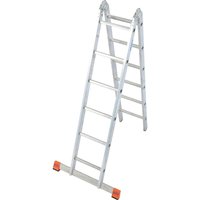 Aluminium-Gelenk-Doppelleiter monto TriMatic 4,40 m Klappleiter - Krause von KRAUSE