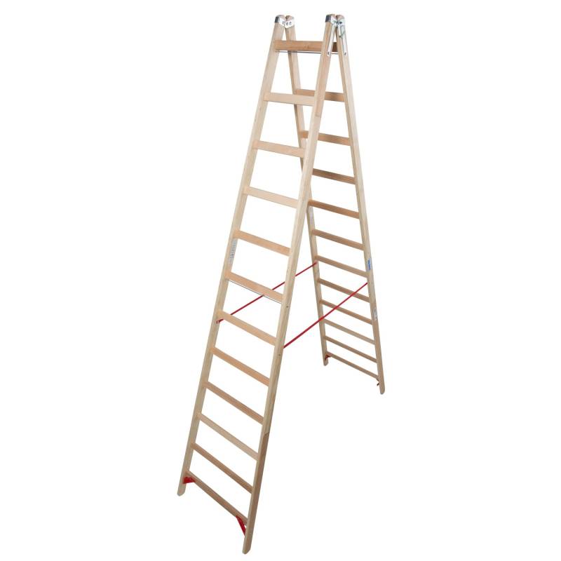 Krause Doppelleiter Stabilo Holz 2 x 12 Sprossen 315 cm x 73 cm x 201 cm Krause Doppelleiter Stabilo Holz 2 x 12 Sprossen 315 cm x 73 cm x 201 cm von KRAUSE