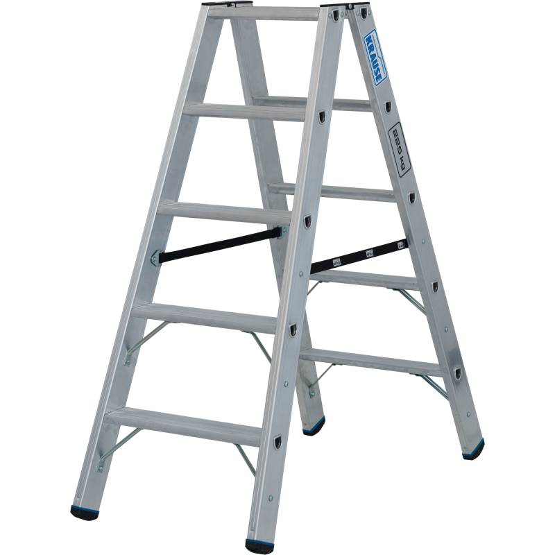 Krause Doppelleiter 'Stabilo' aluminium 2 x 5 Stufen, Standhöhe 70 cm von KRAUSE