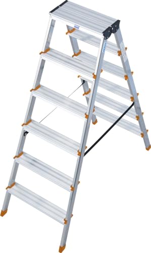 Krause Dopplo Double-Sided Step Ladder Silver von KRAUSE